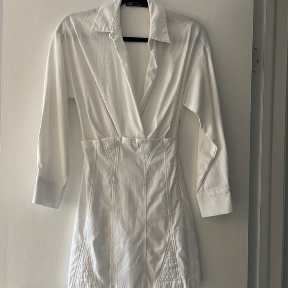 Zara White Blouse-and-Skirt Combo Dress – XS - Picture 2 of 2